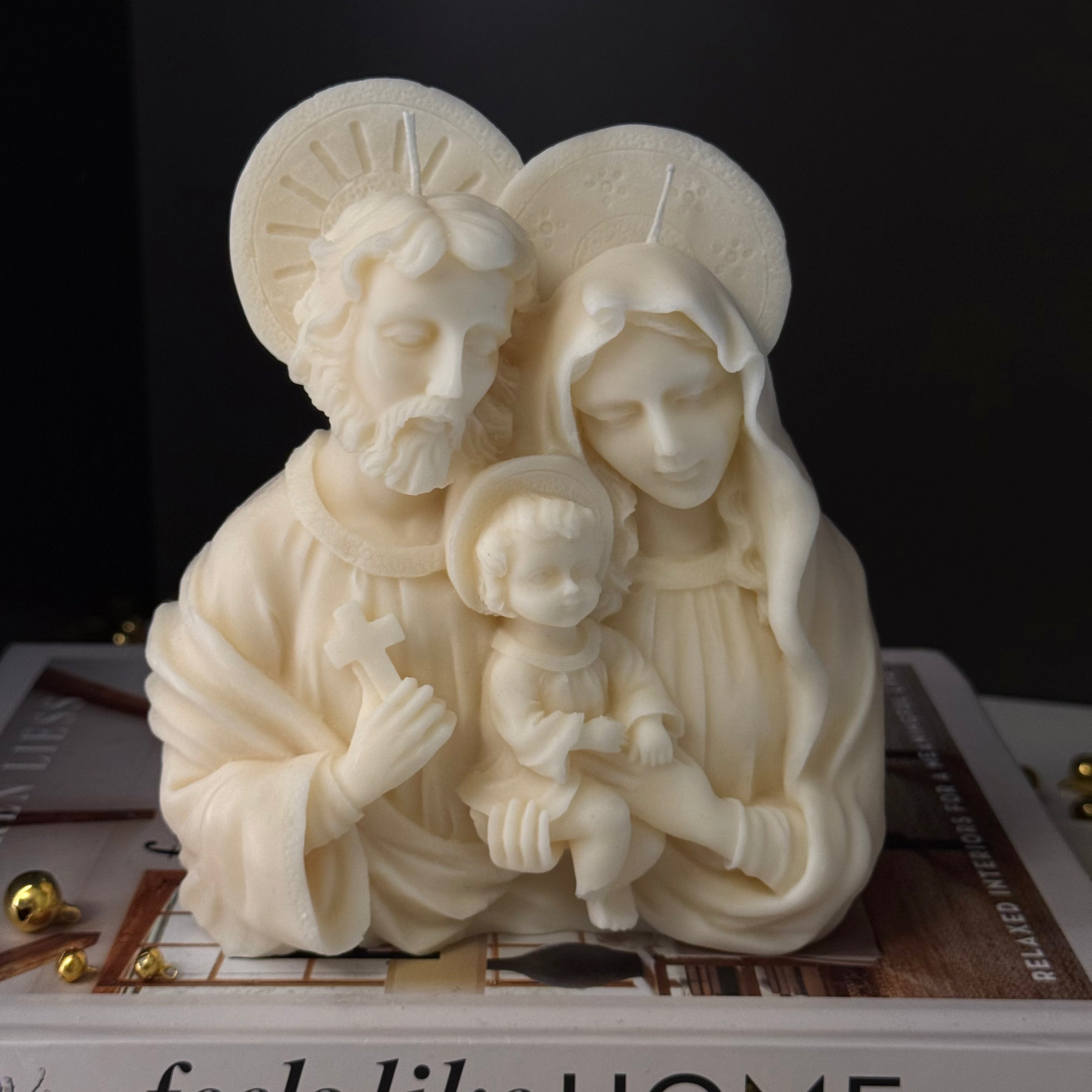 Holy Family - Candela Scultorea Natalizia