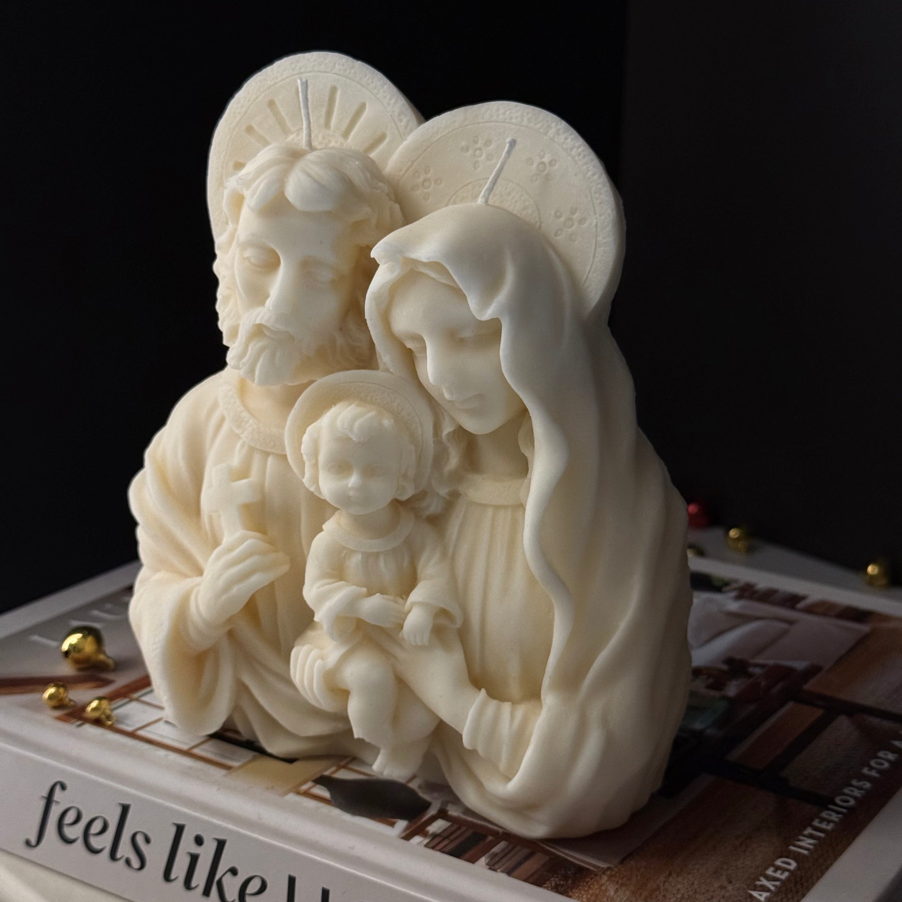 Holy Family - Candela Scultorea Natalizia