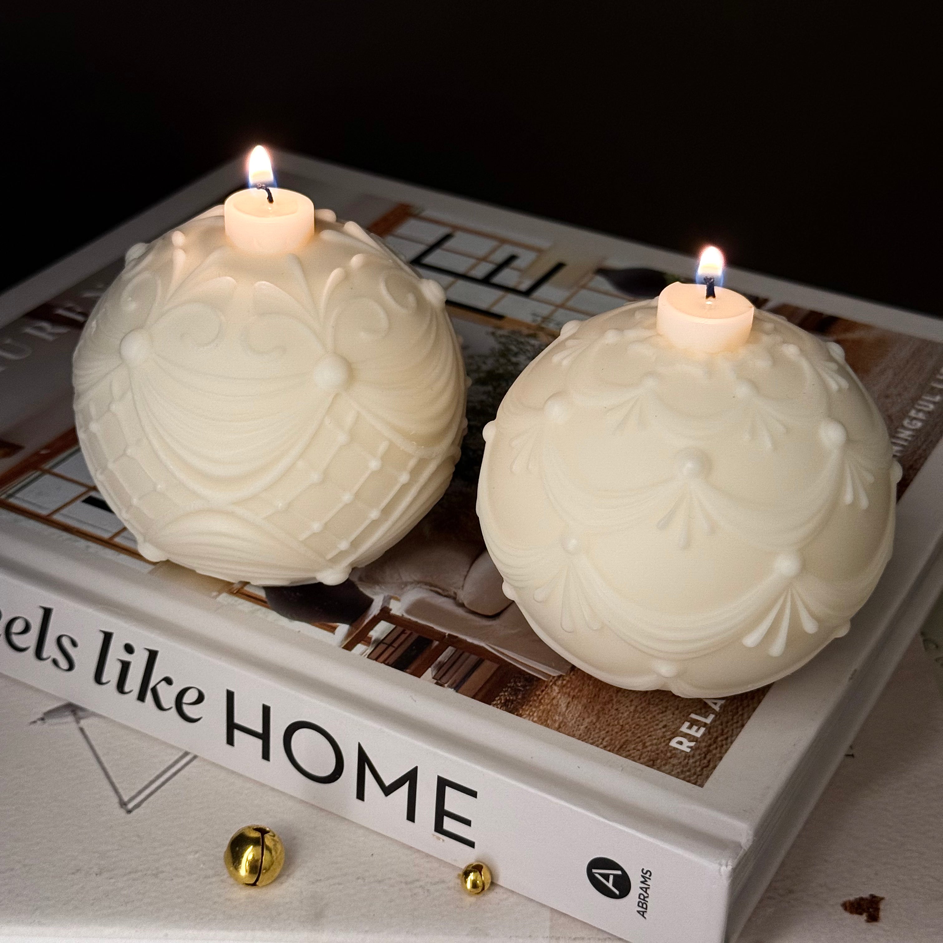 Antique Glow - Candela Scultorea Natalizia