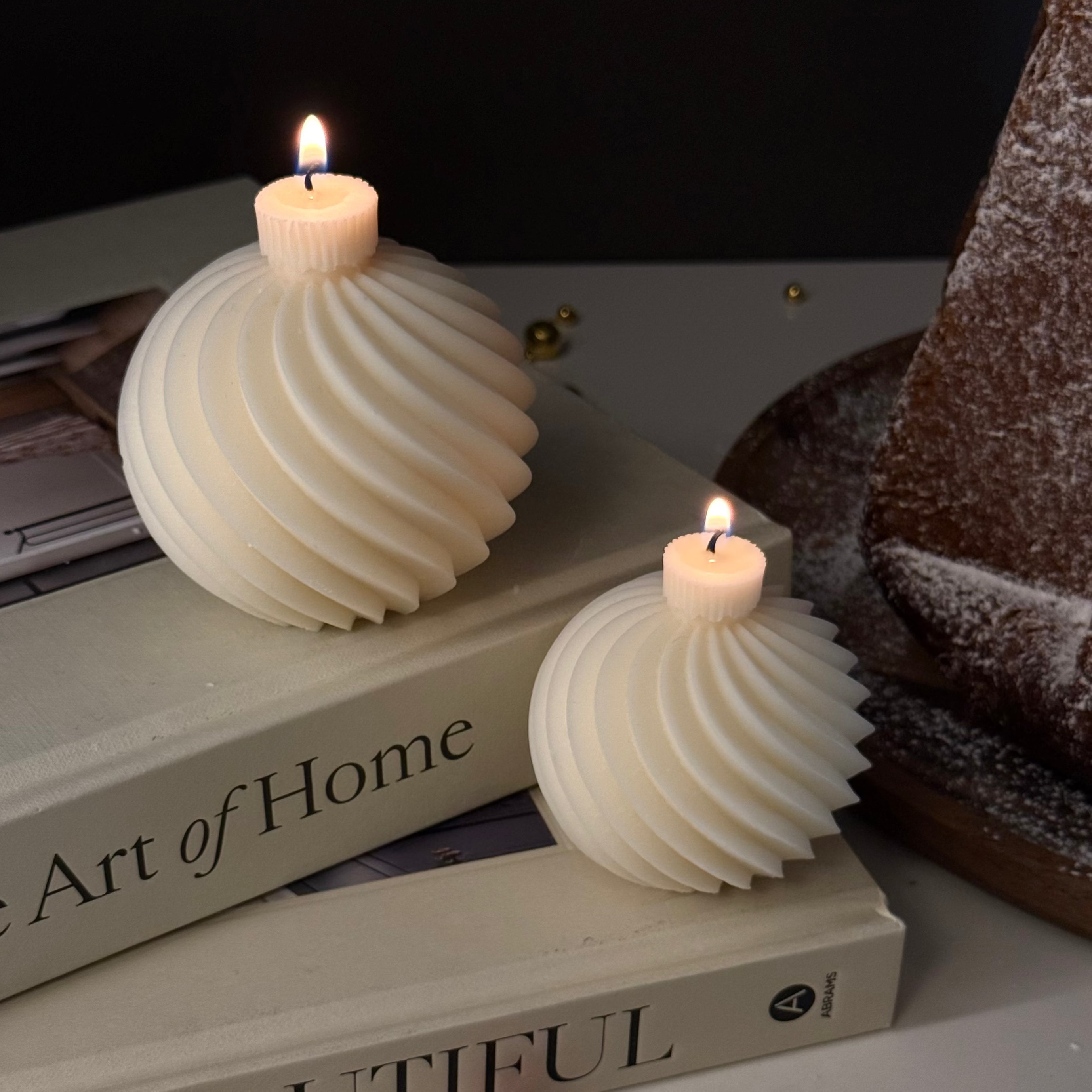 Spiral Balls - Candele Scultoree Natalizie