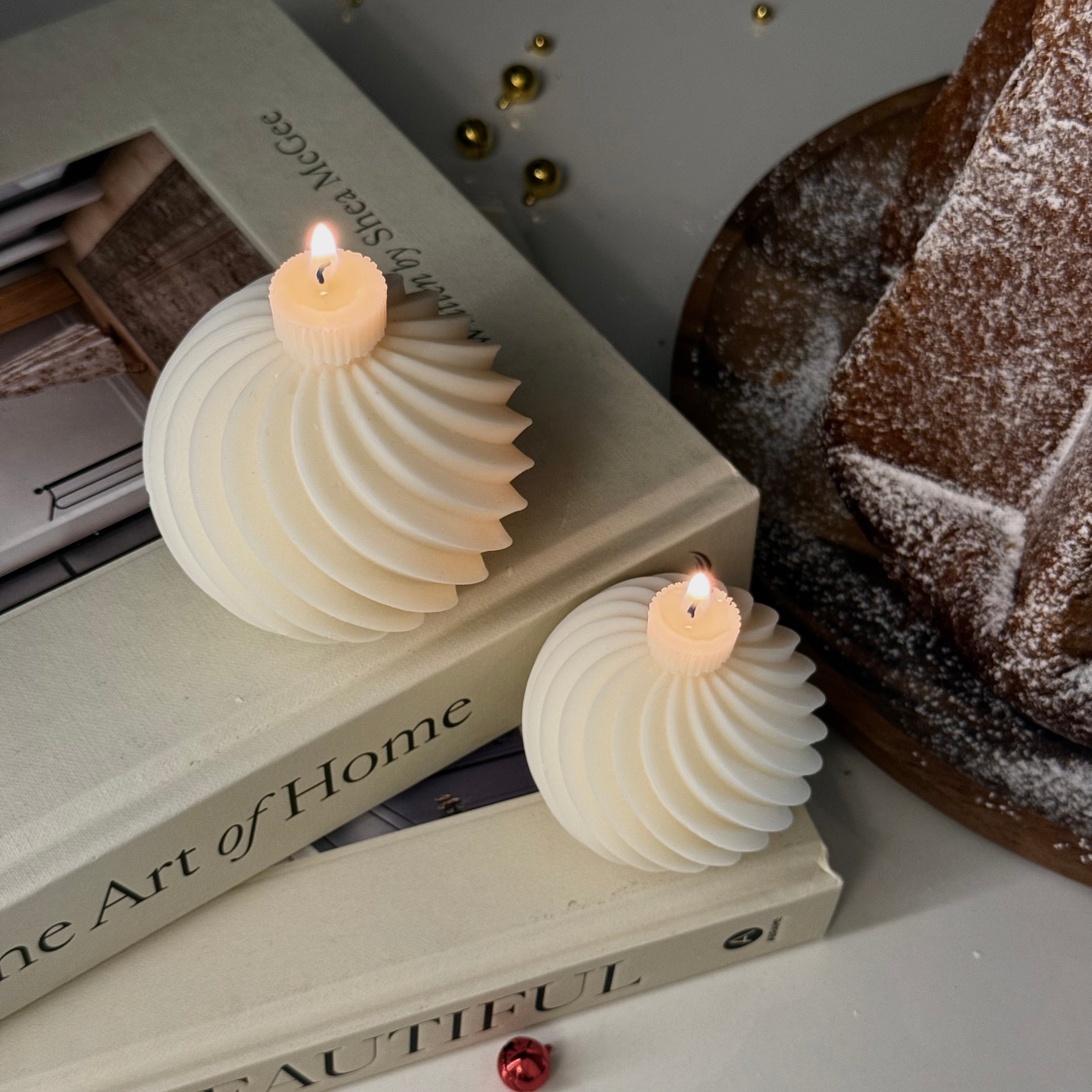Spiral Balls - Candele Scultoree Natalizie