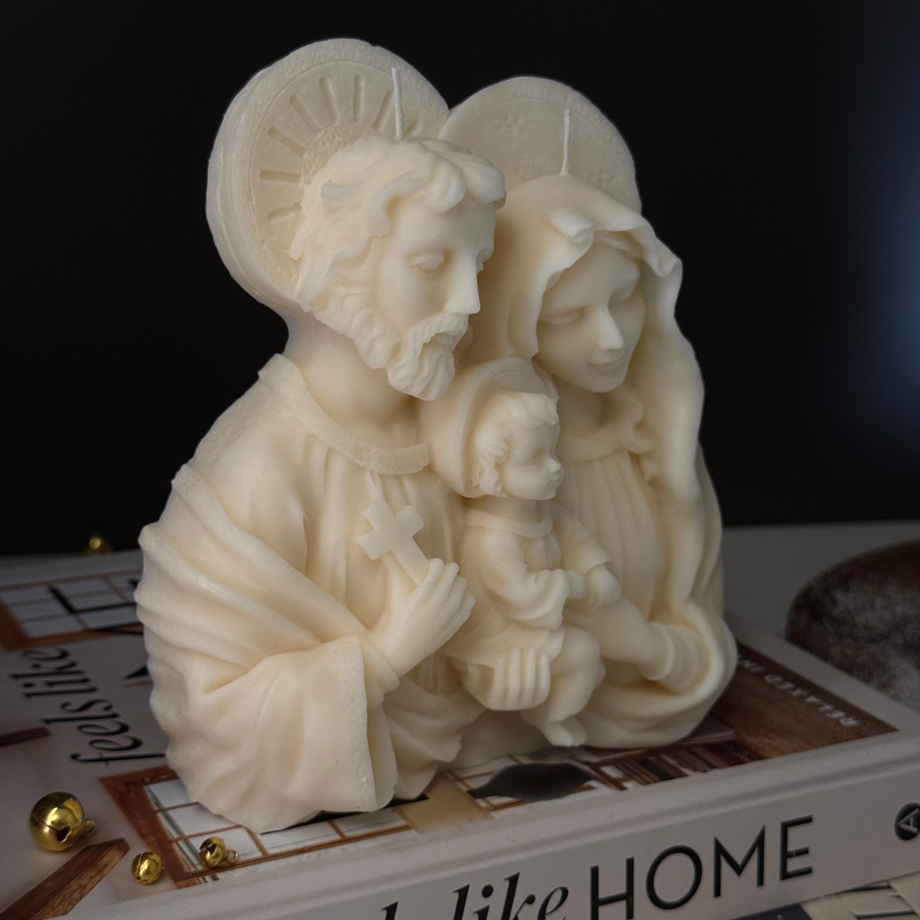 Holy Family - Candela Scultorea Natalizia